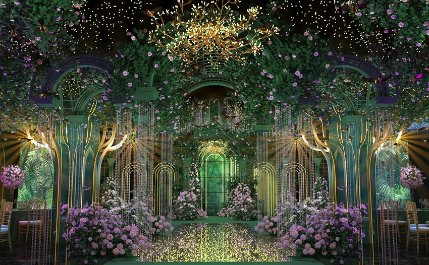 焉耆奇妙森林婚礼堂效果展示